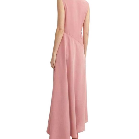 Theory 90s V-Neck Maxi Dress Dusty Carnation Size 4 Excellent Condition - Picture 12 of 12